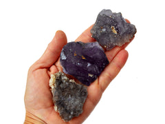 Wholesale Lot of Purple Fluorite Druzy Crystal (4-5 Pcs)