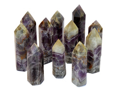 Chevron Amethyst Tower (150g - 400g) - Kaia & Crystals