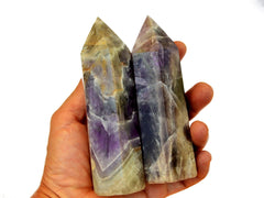 Chevron Amethyst Tower (150g - 400g) - Kaia & Crystals