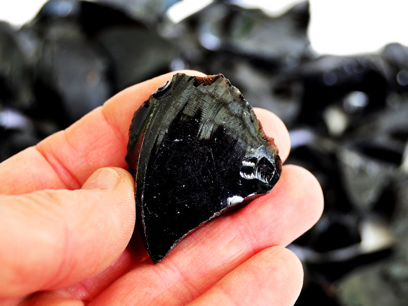 Black Obsidian Raw Crystals (Lot 100g, 250g, 500g) - (50mm - 70mm)