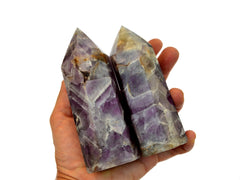 Chevron Amethyst Tower (150g - 400g) - Kaia & Crystals