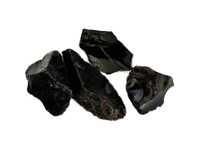 Black Obsidian Raw Crystals (Lot 100g, 250g, 500g) - (50mm - 70mm)