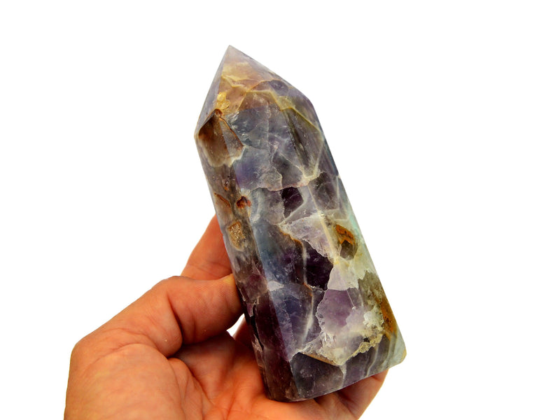 Chevron Amethyst Tower (150g - 400g) - Kaia & Crystals