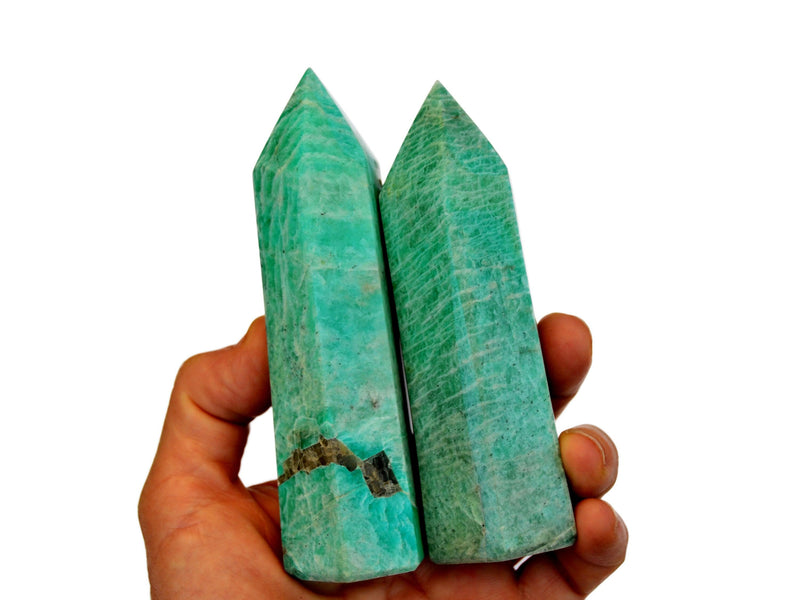 Amazonite Tower Crystal (100g - 350g) - Kaia & Crystals