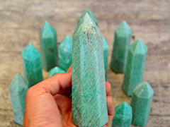 Amazonite Tower Crystal (100g - 350g) - Kaia & Crystals