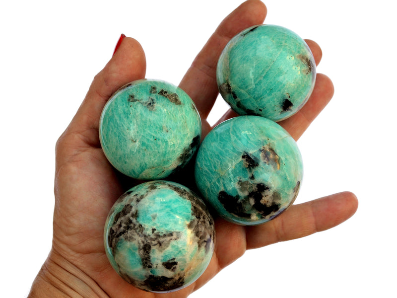 Amazonite Sphere (45mm - 60mm) - Kaia & Crystals