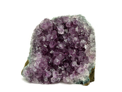 One large druzy amethyst cut base 110mm on white background