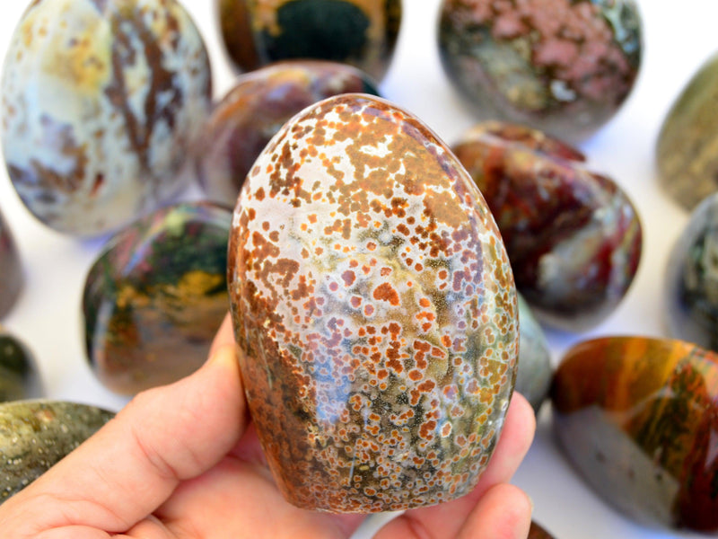 Ocean Jasper Free Form Crystal (3-5 Pcs) 1 Kg Lot - Kaia & Crystals