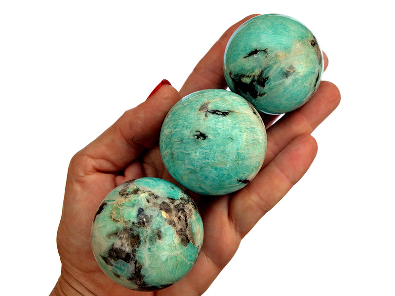 Amazonite Sphere (45mm - 60mm) - Kaia & Crystals