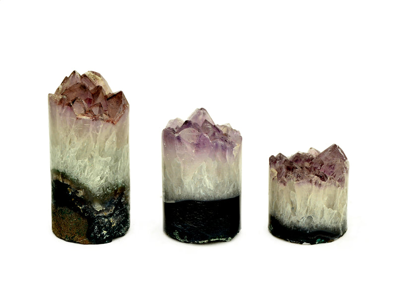 Amethyst Druzy Zylinder (40mm - 70mm)