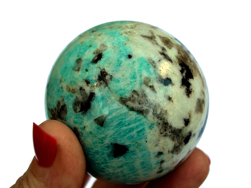 Amazonite Sphere (45mm - 60mm) - Kaia & Crystals